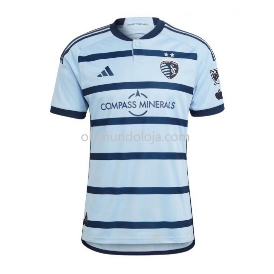 Camisola Sporting Kansas City Homem Equipamento Primeiro 2023-2024 Manga Curta